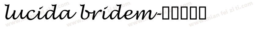 lucida bridem字体转换